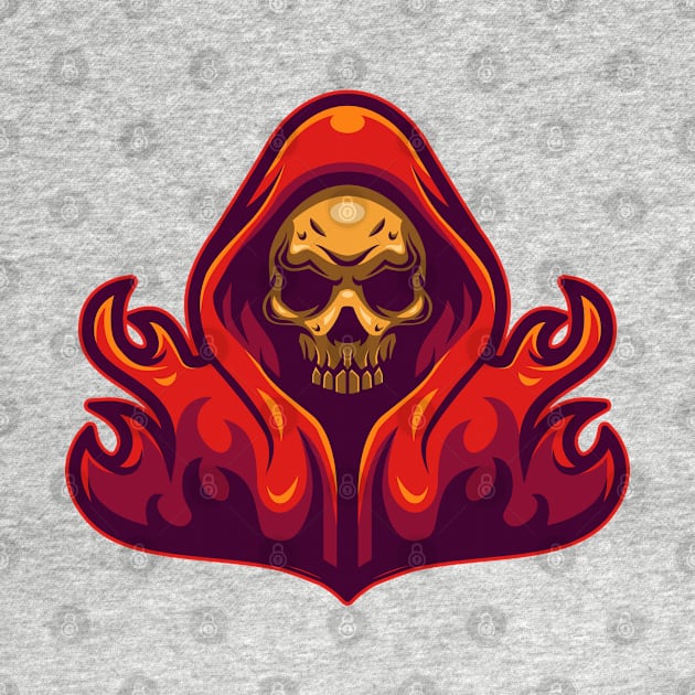 Demon skull by mightyfire